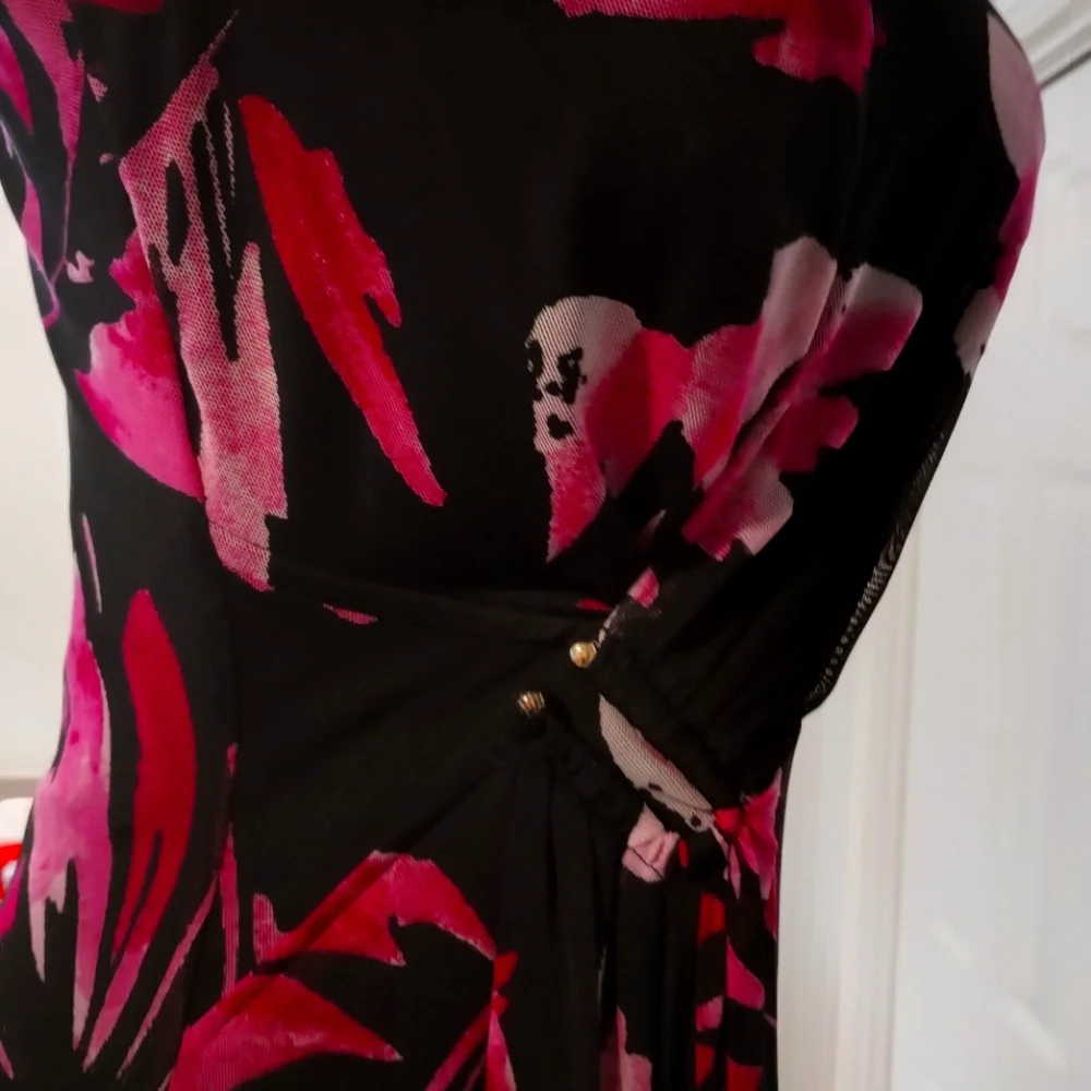 DKNY sleeveless floral design dress - Picture 2 of 8